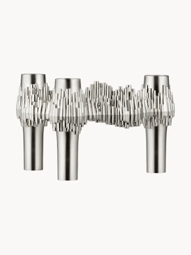 Bougeoir stoff quist - chrome