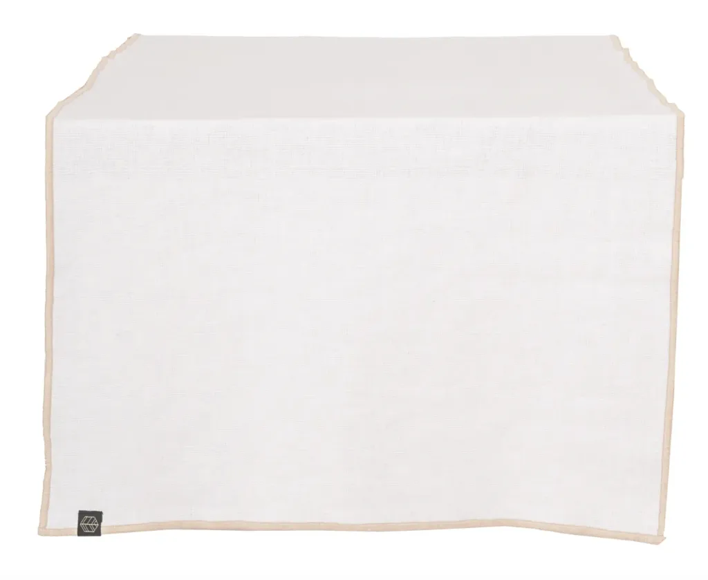 [100121_00_140] Chemin de table corte - blanc - 48x160