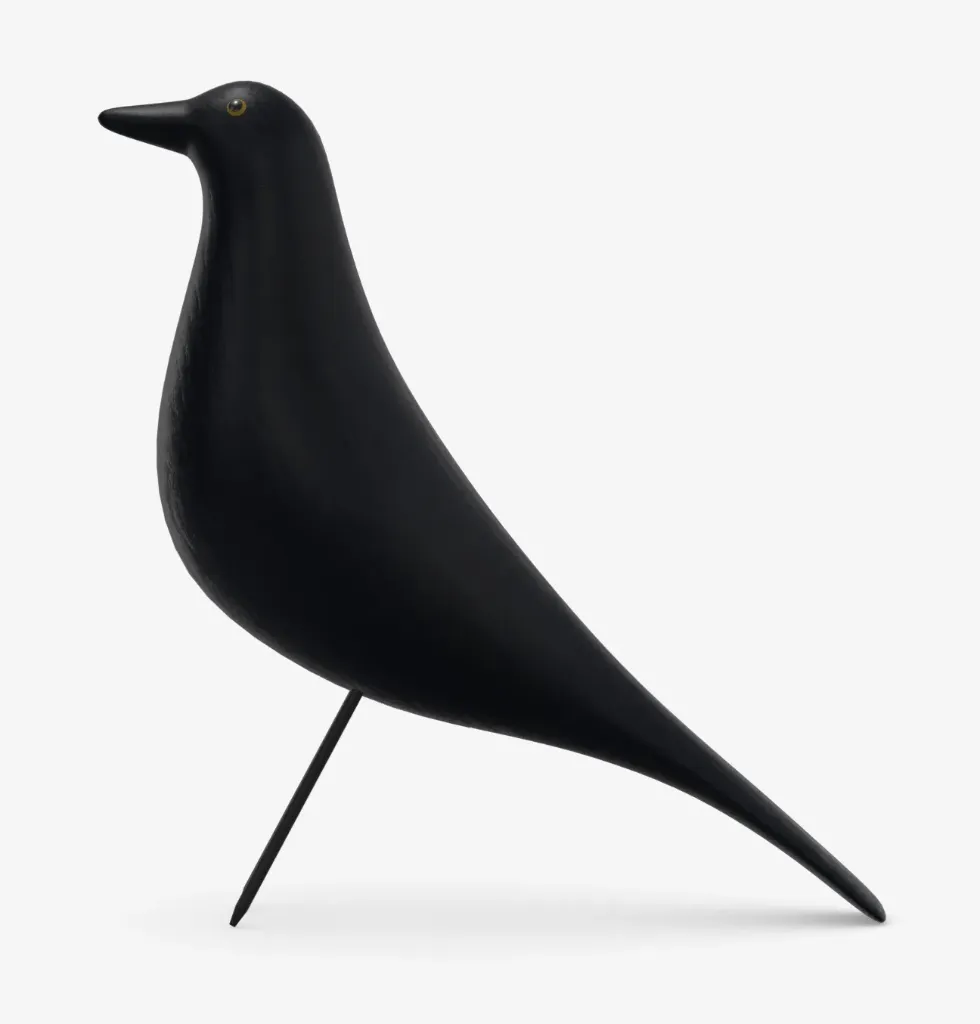 Eames house bird - frêne noir - 27,6x8,5x27x8 cm
