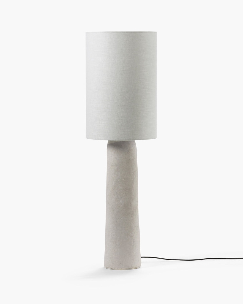 Lampadaire 03 terre blanche - 35x35x116.5 cm
