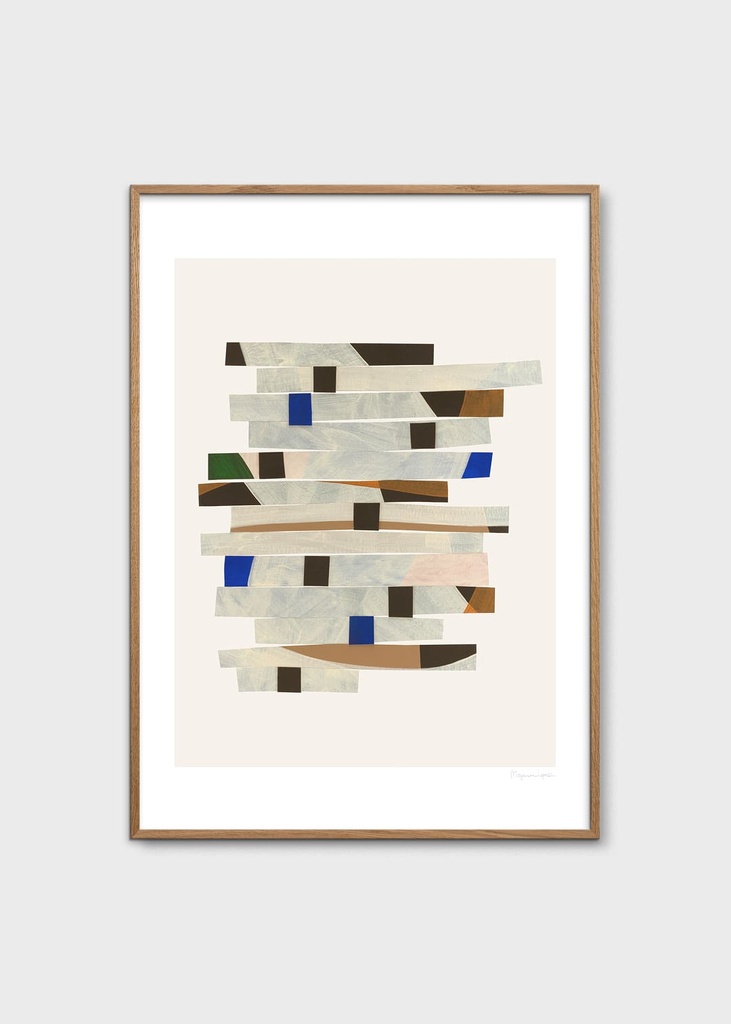 Berit mogensen lopez, cut up stripesl (50x70)