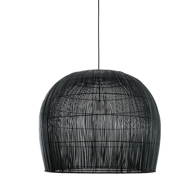 [620.100.03/P] Suspension buri bell - large black pendant
