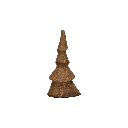 Alpine - arbre de noël - aluminium - 9.5x9x18.5 cm - rouille