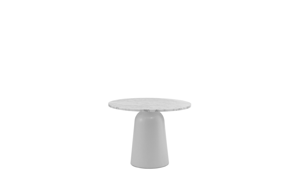 Turn table white marble - h:41,5 - 64 cm x ø:55 cm