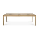 Bureau Bok cowork – chêne naturel – 240×140×76 cm