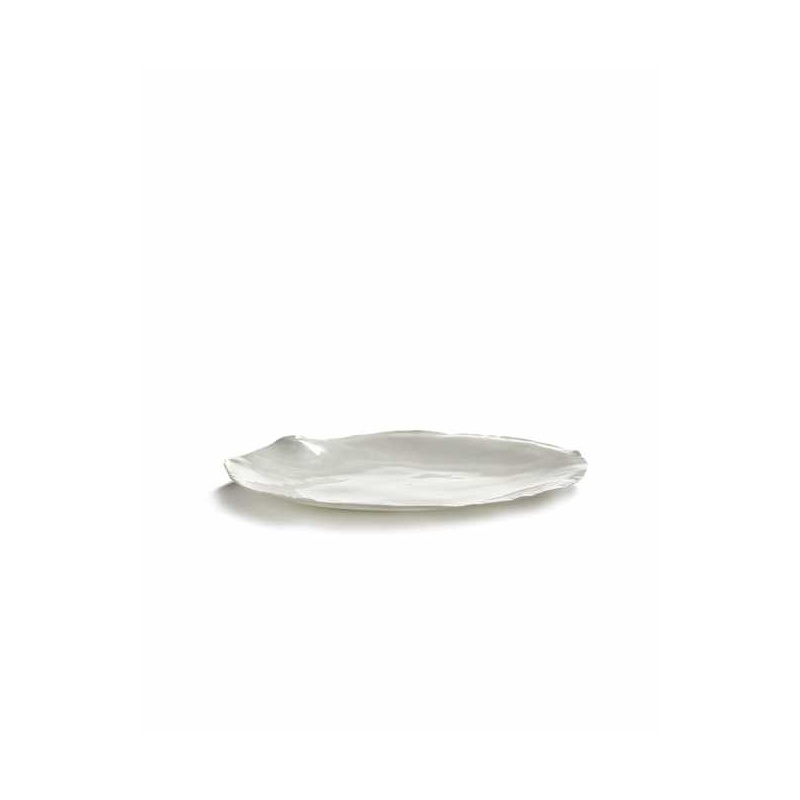 Assiette ronde soleil - m - blanc