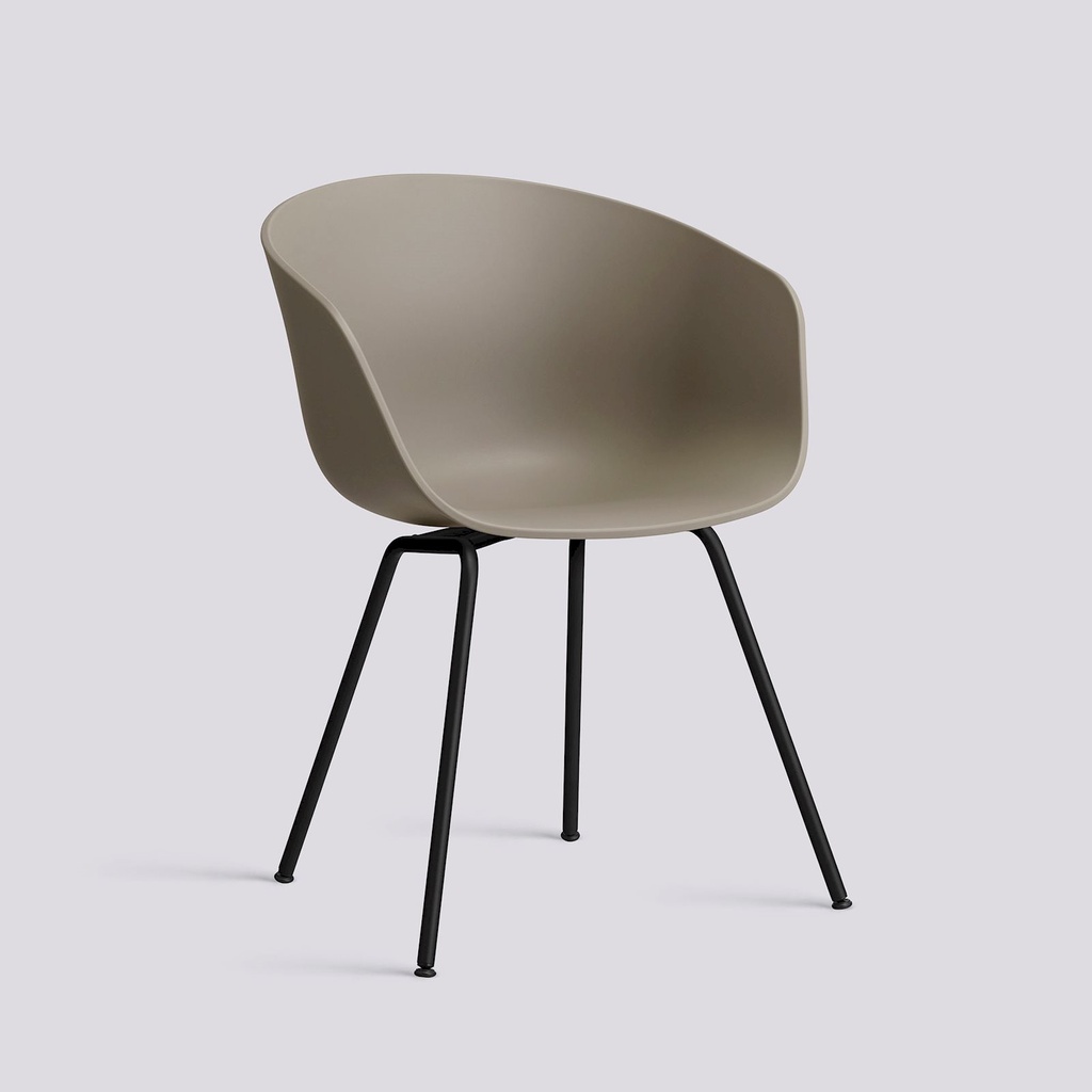 Chaise AAC26 – coque kaki, piétement noir