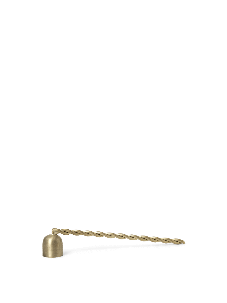 [1104266075] Twist Candle Snuffer - Brass