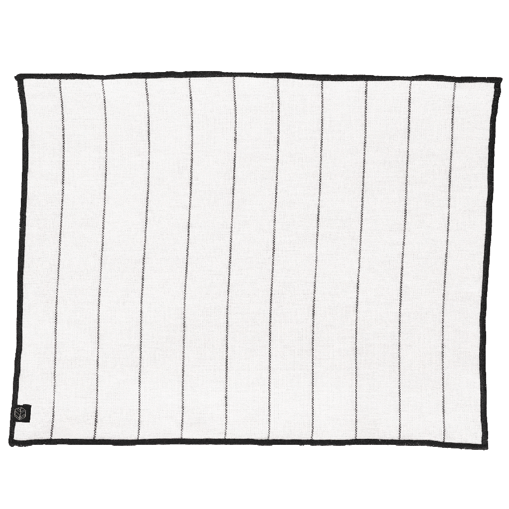 [100125_00_033] Set / serviette - CALVI II Blanc 35 x 48cm