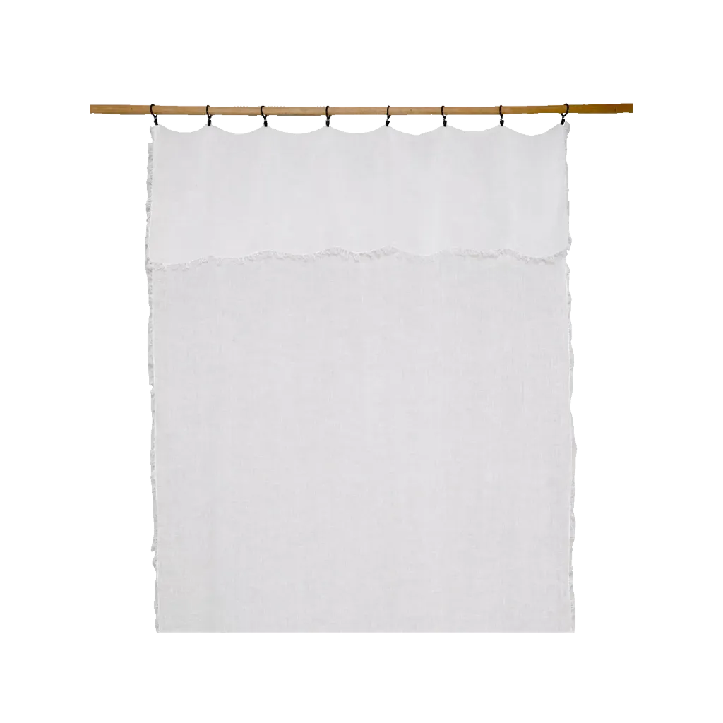 [100456_00_300] Rideau BERGAME Blanc 130 x 300cm