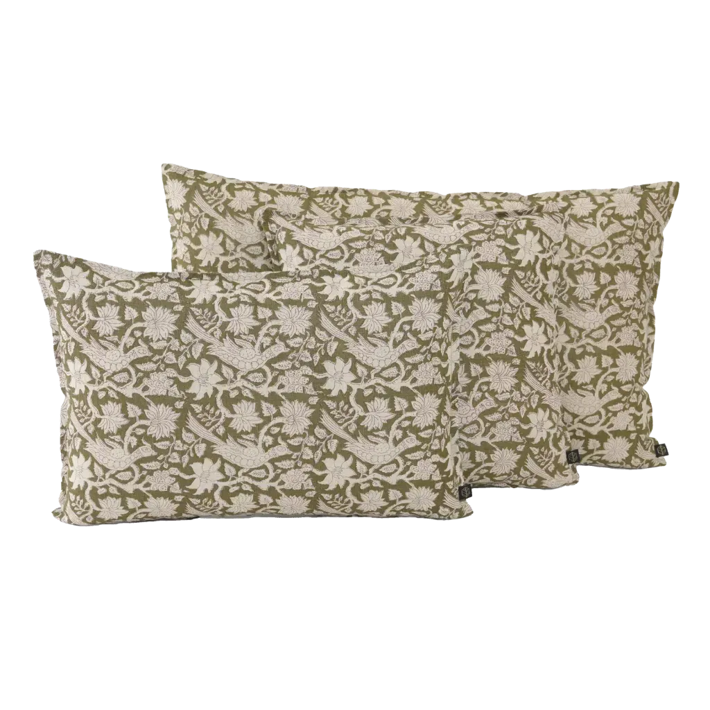 [100548_02_060H] Coussin  Jaipur kaki 40 x 60cm