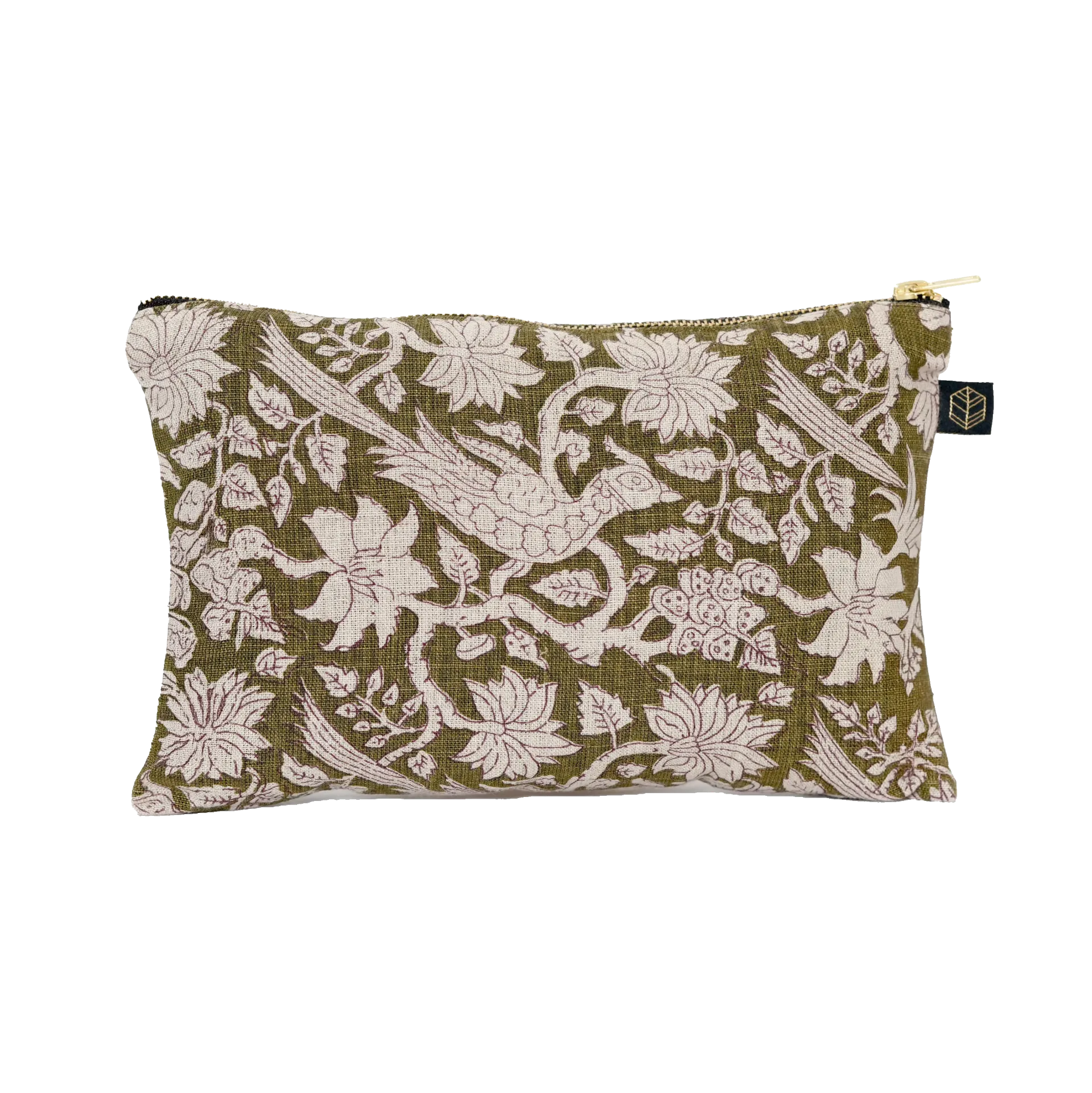 [100548_02_T] Trousse  JAIPUR kaki 19 x 29cm