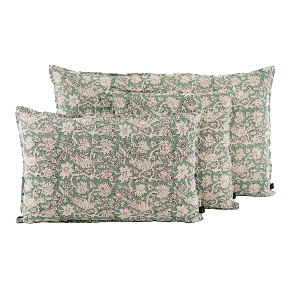 [100548_04_060H] Coussin JAIPUR sauge 40 x 60cm