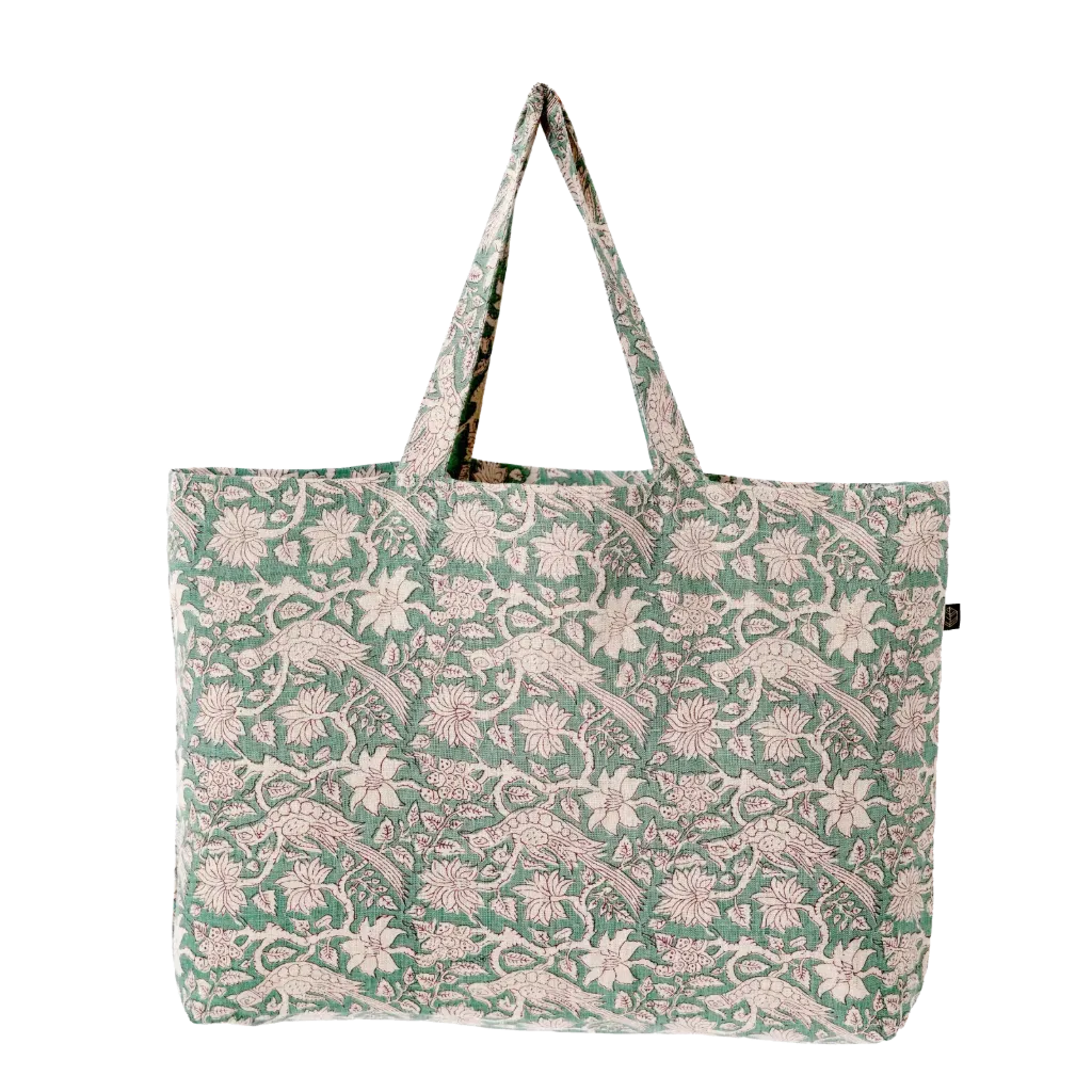 [100548_04_B] Sac JAIPUR Sauge 60 x 35cm