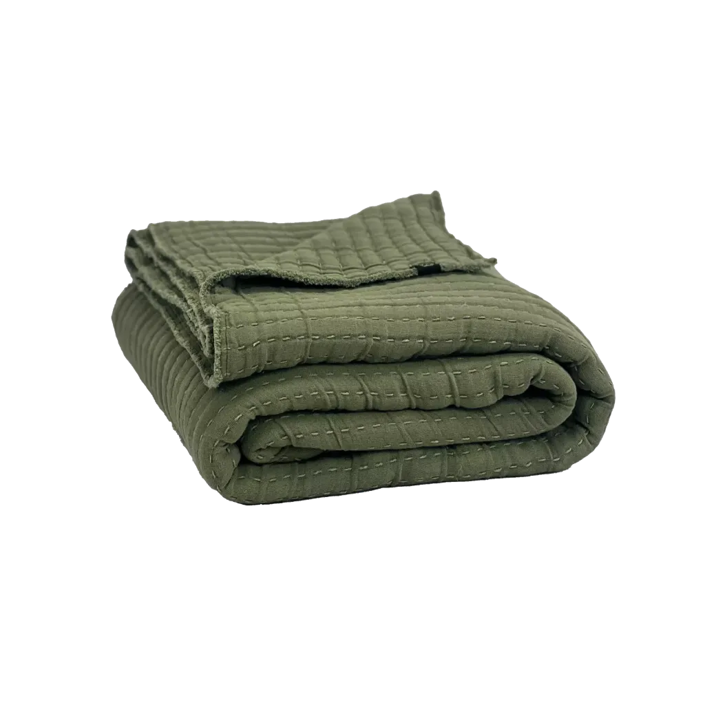 [12336_02_130] Plaid TIVOLI kaki 130x200cm