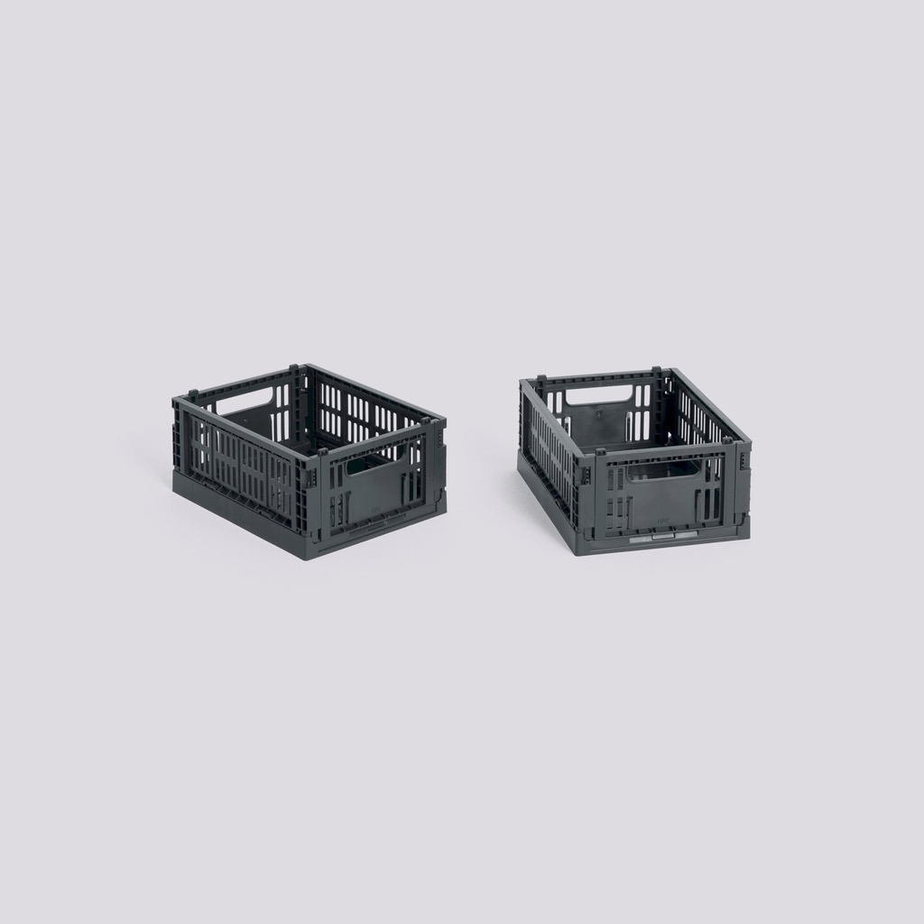 Caisse Colour Crate Mini – lot de 2 – charbon