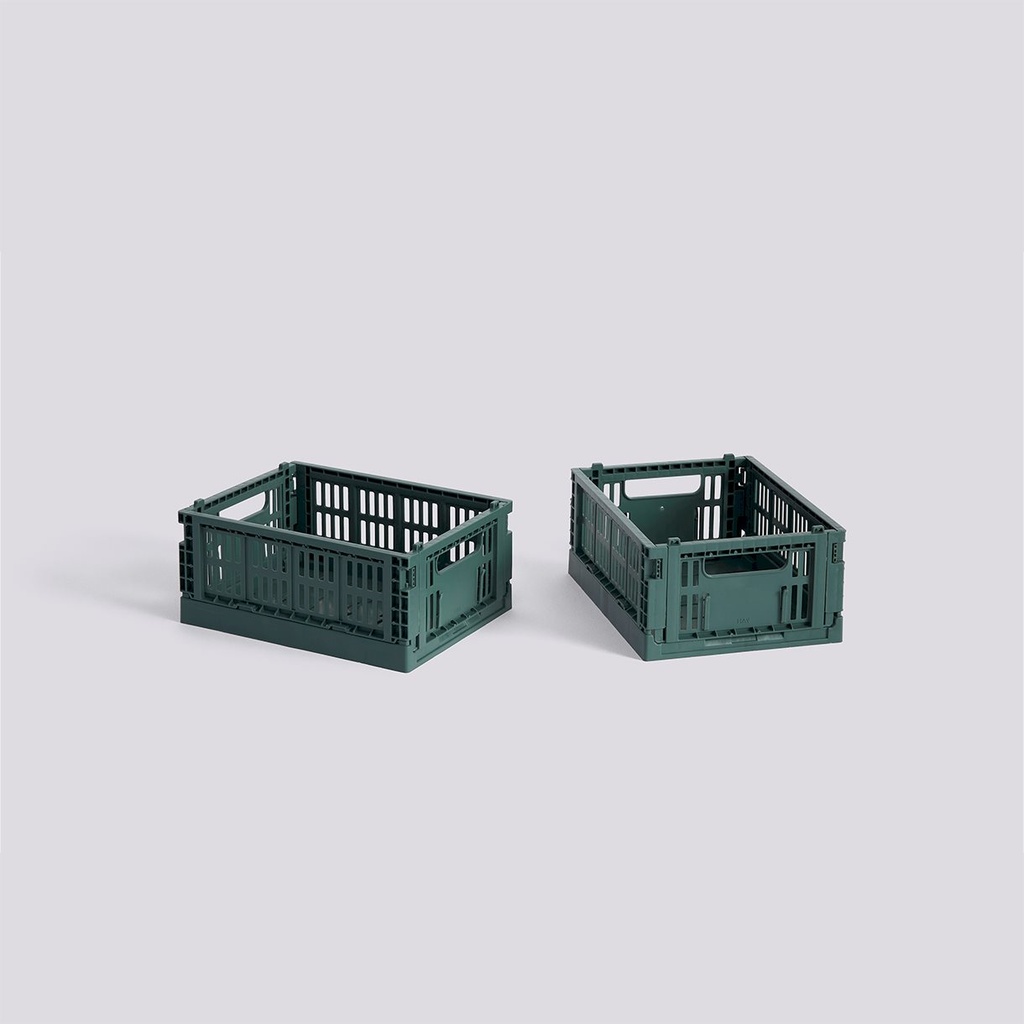 Caisse Colour Crate Mini – lot de 2 – vert foncé