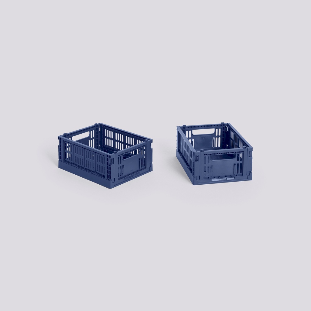 Caisse Colour Crate Mini – lot de 2 – bleu foncé