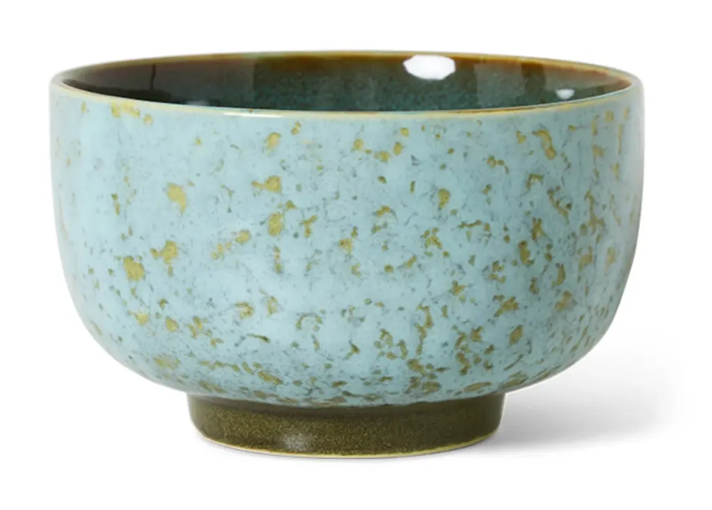 [KST0163] 70s Ceramics : bol Noodle, Verdigris