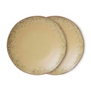 70s Ceramics : assiettes plates, Grit