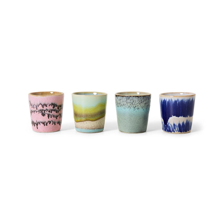 70s ceramics: egg cups, vibrance