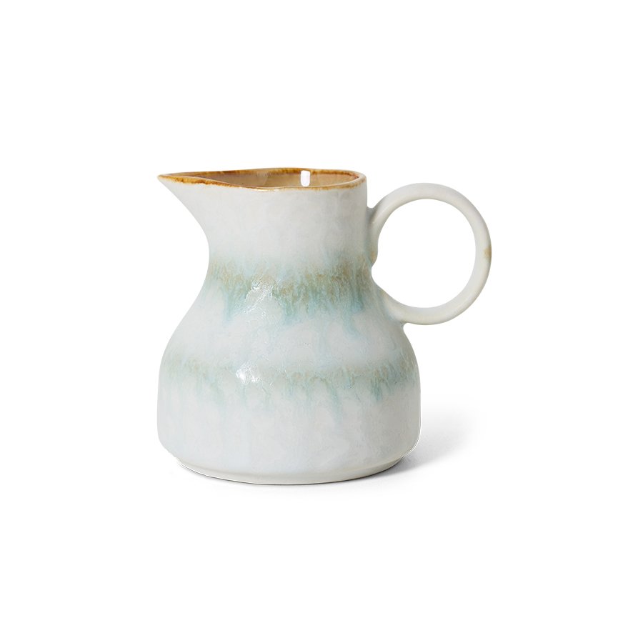 70s Ceramics : pichet à lait, Petal