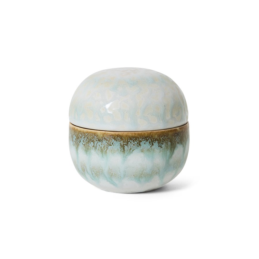 [KST0196] 70s ceramics: sugar pot, petal