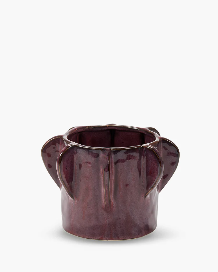 [B7323004-405] POT DE FLEURS 02 S - AUBERGINE D22 H15cm