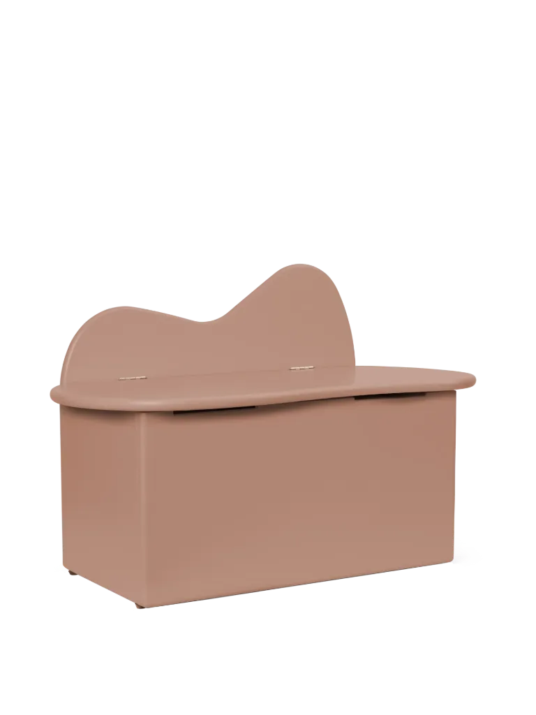 Slope Storage Bench - Rose 75x38 H51