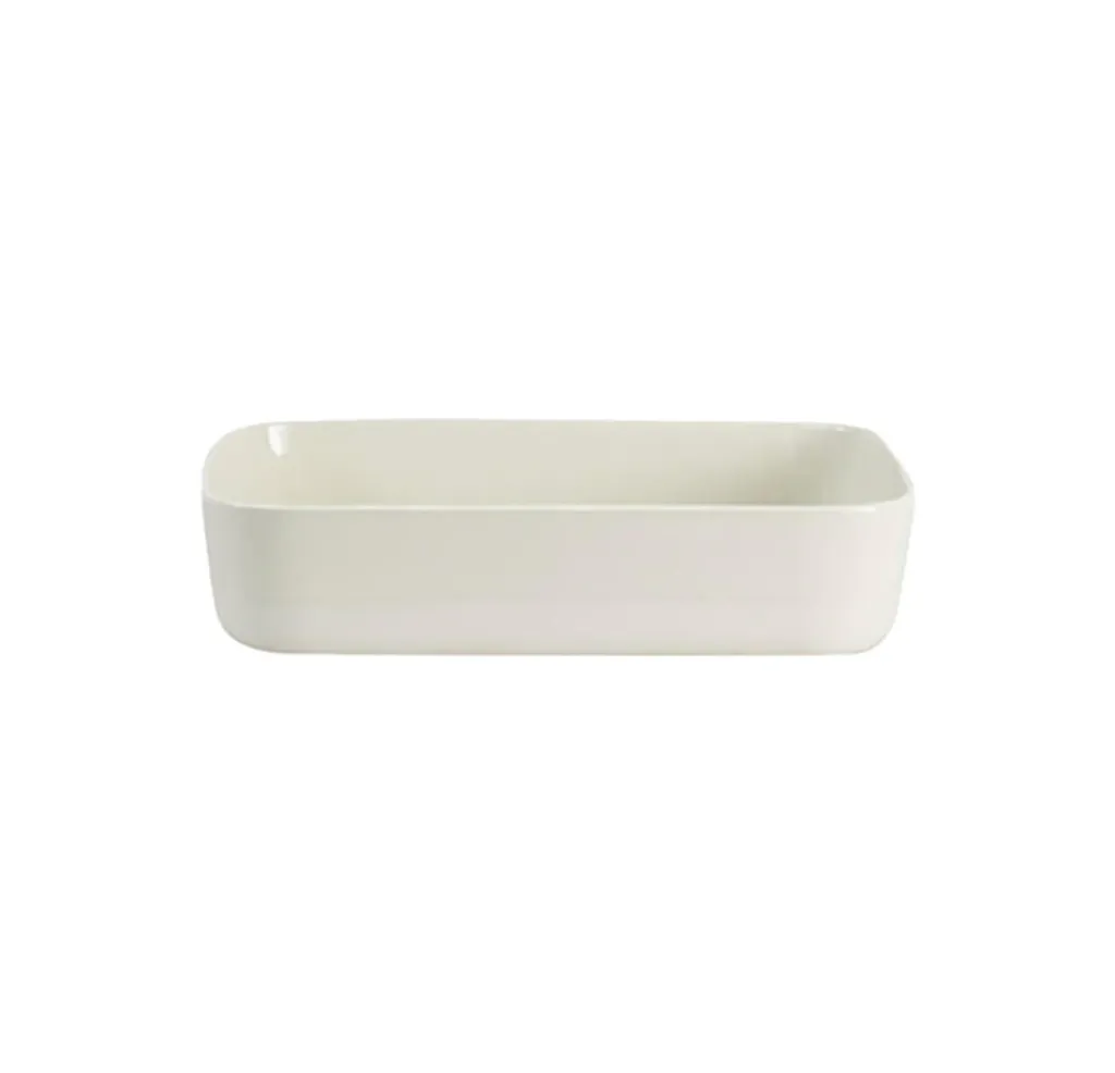 Plat M CANTINE craie 22x15.5 / H6.5