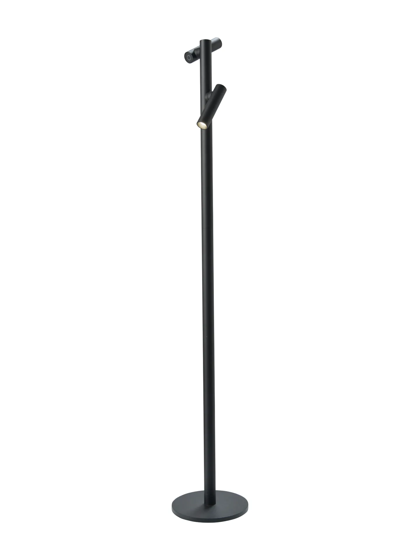 [78120] Lampadaire à accu 2 têtes TUBO - noir - int / ext H120