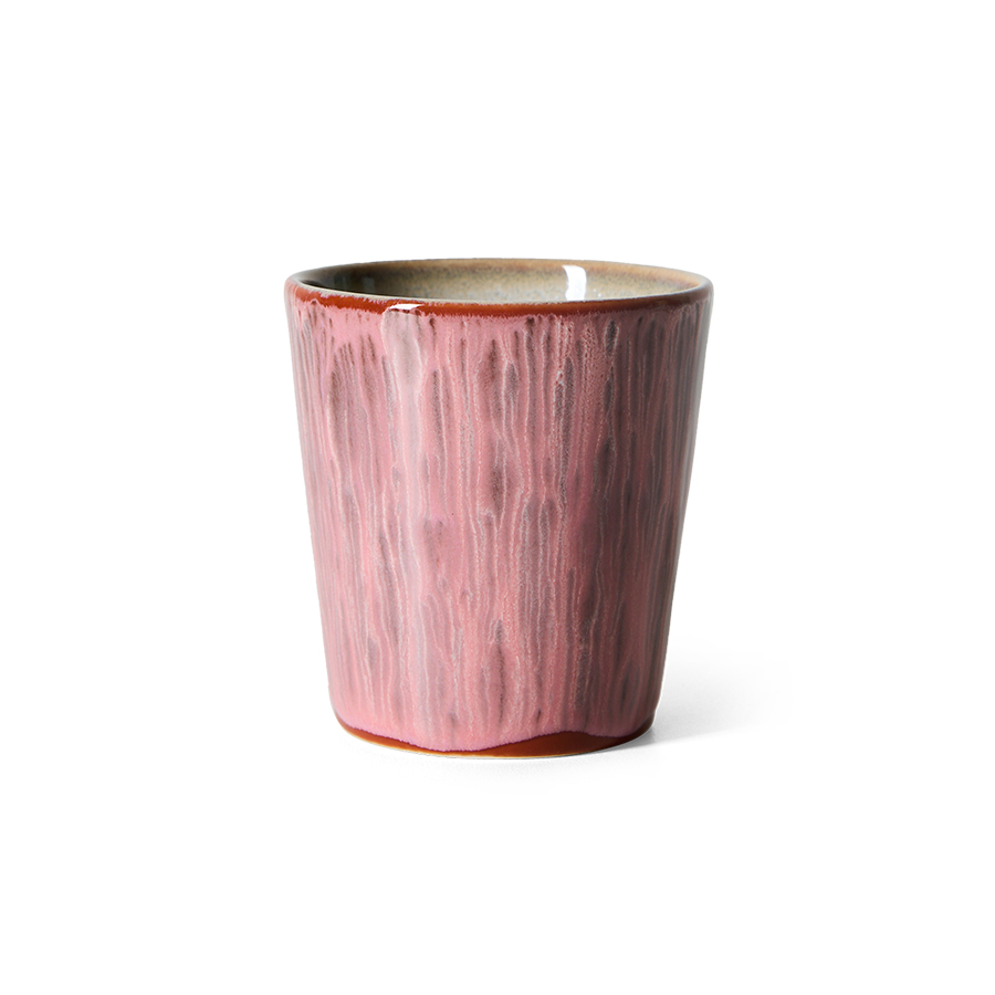 70s Ceramics : mug, Rhubarb