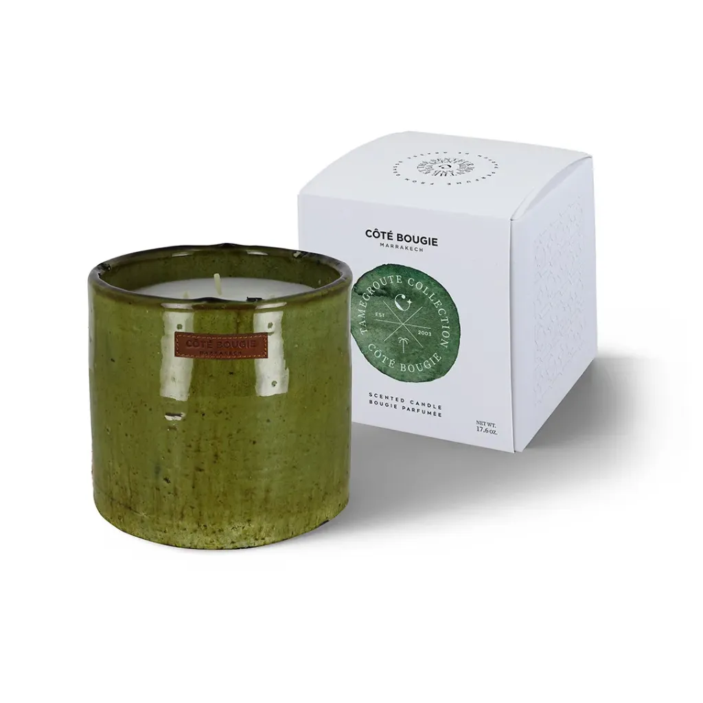 [BP-TMGTE-VERT-MT-M] BOUGIE TAMEGROUTE VERTE M - MENTHE & THE 12x10
