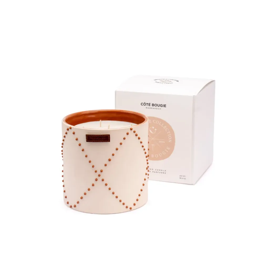 [BP-NOMAD-B-L-JA] BOUGIE NOMAD Blanc Terra L - Dattes 15x15