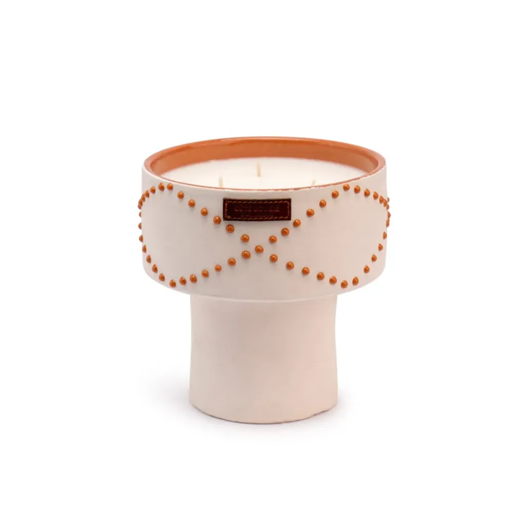 BOUGIE COUPE NOMAD Blanc terra M - DATTES 15x15