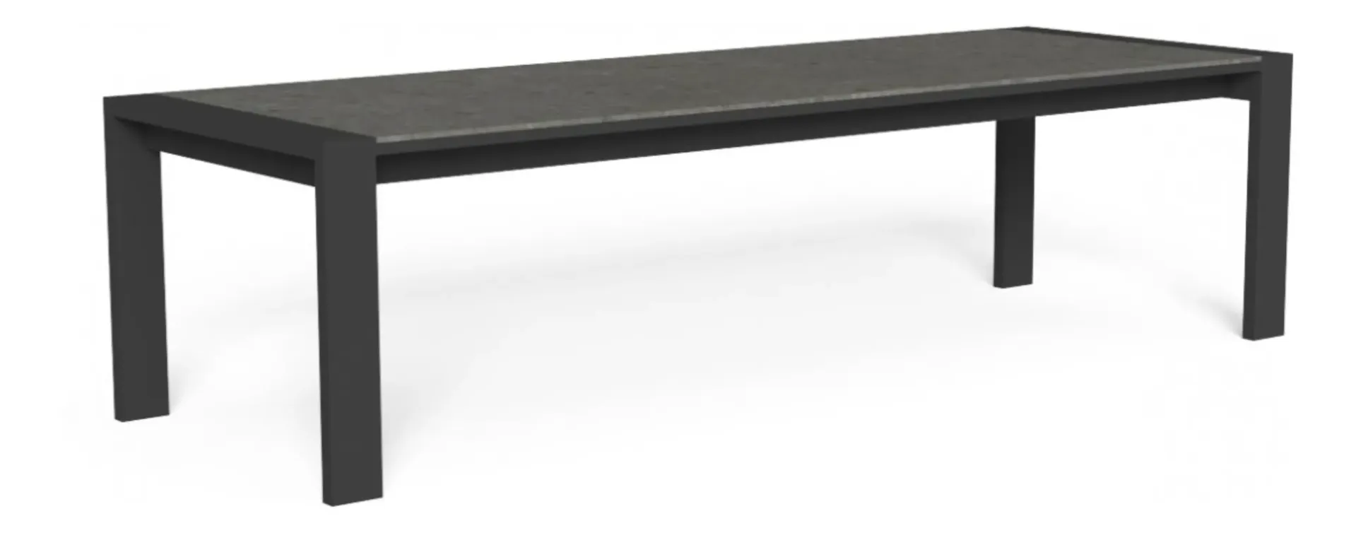 [AGOALUTP290-GR-S21] ARGO ALU DINING TABLE Graphite-Grey moon 290X100