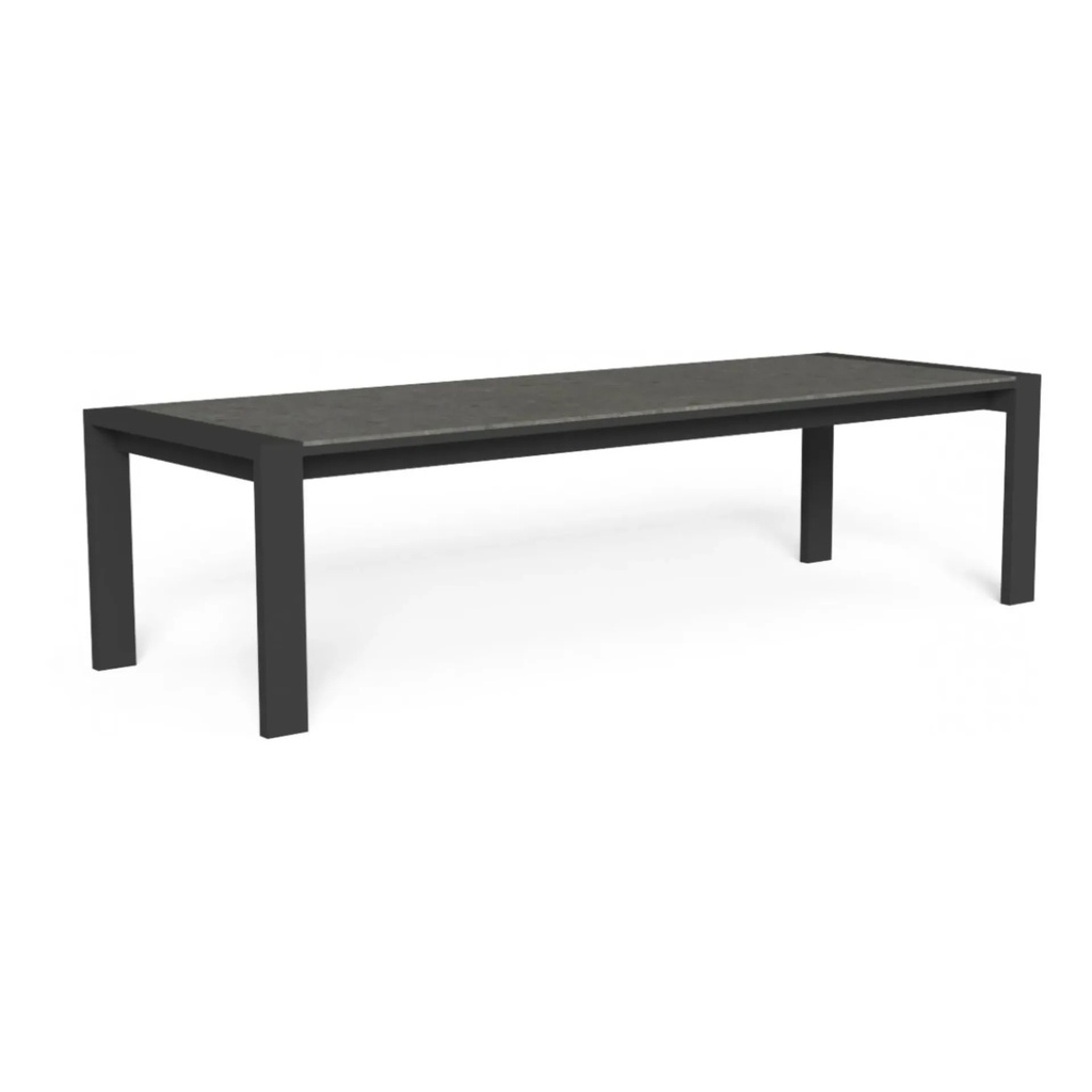 [AGOALUTP290-GR-S21] ARGO ALU DINING TABLE Graphite-Grey moon 290X100