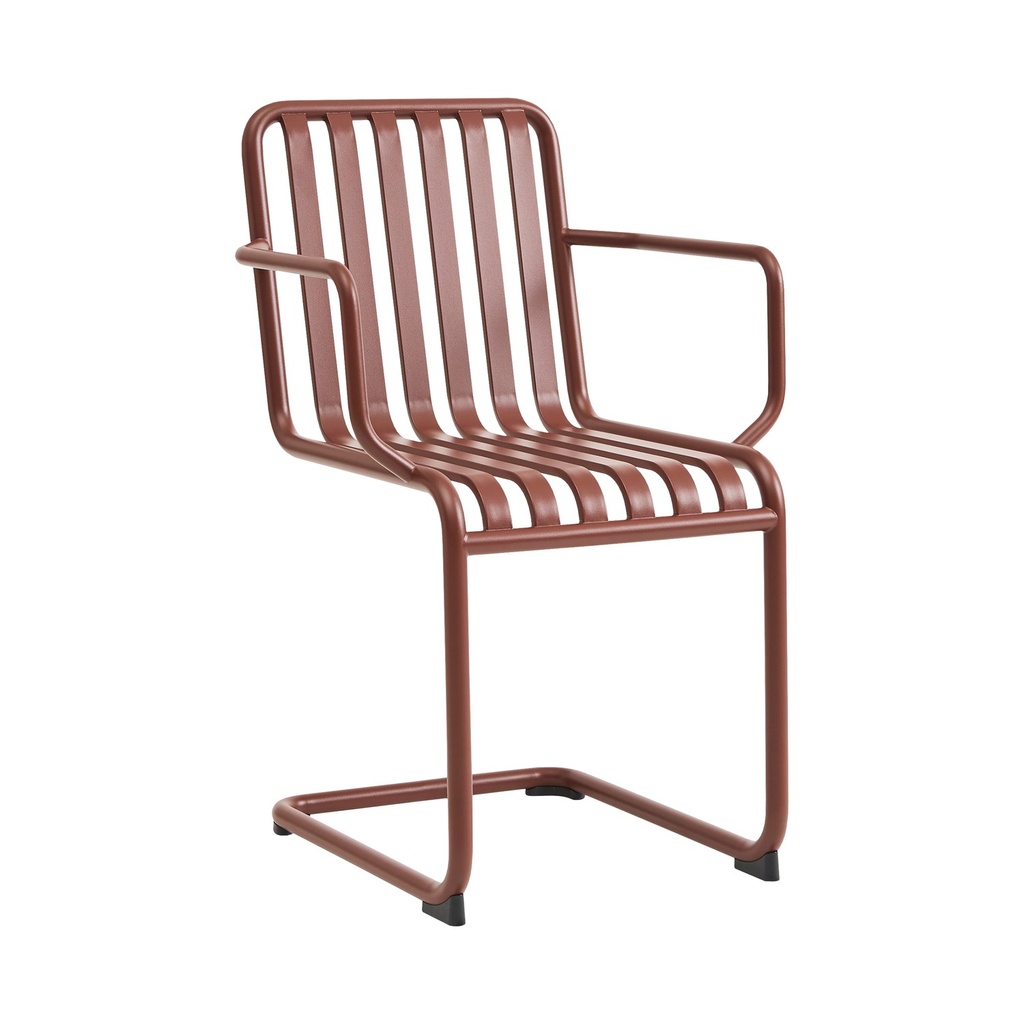 [AF592-B485] Fauteuil Palissade Cantilever – Iron red
