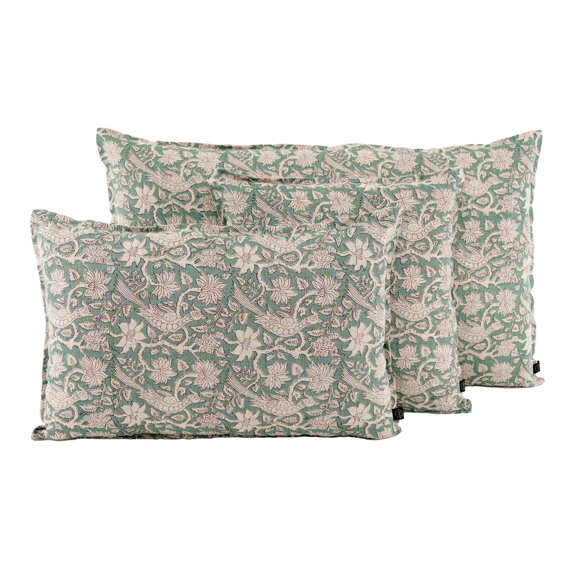 [100548_04_045H] Coussin Jaipur Sauge 45x45