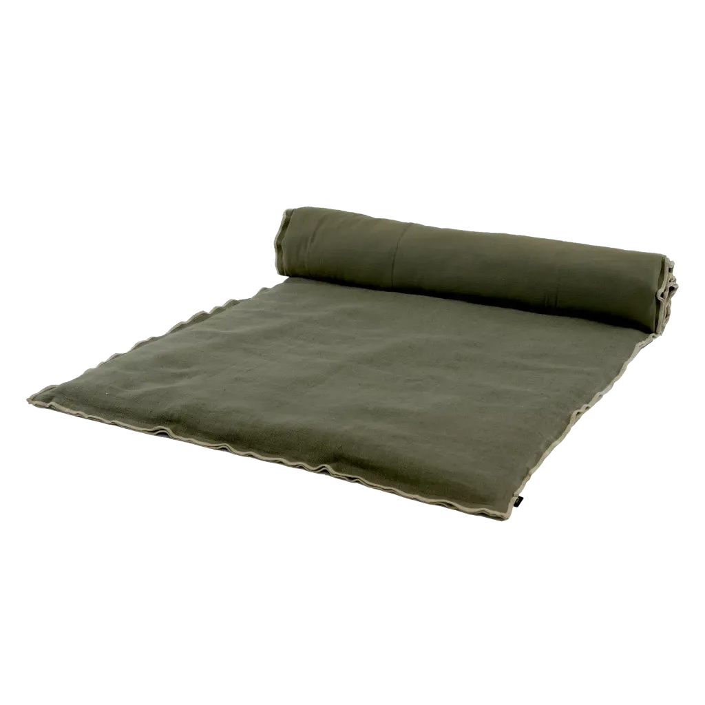 [100546_02_085] Housse d'édredon seoni kaki 85x250