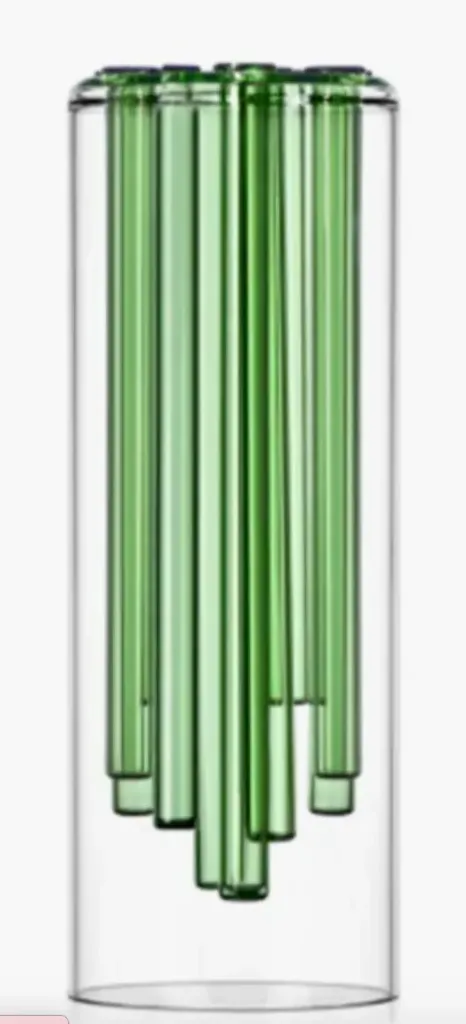 [09348601] JELLY green vase H30