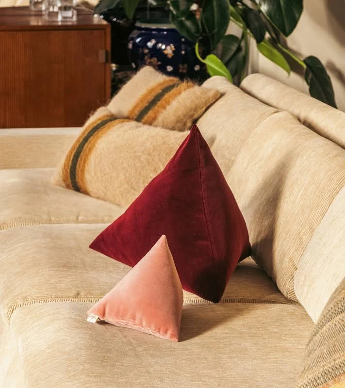 Coussin Divino lie de vin 40cm