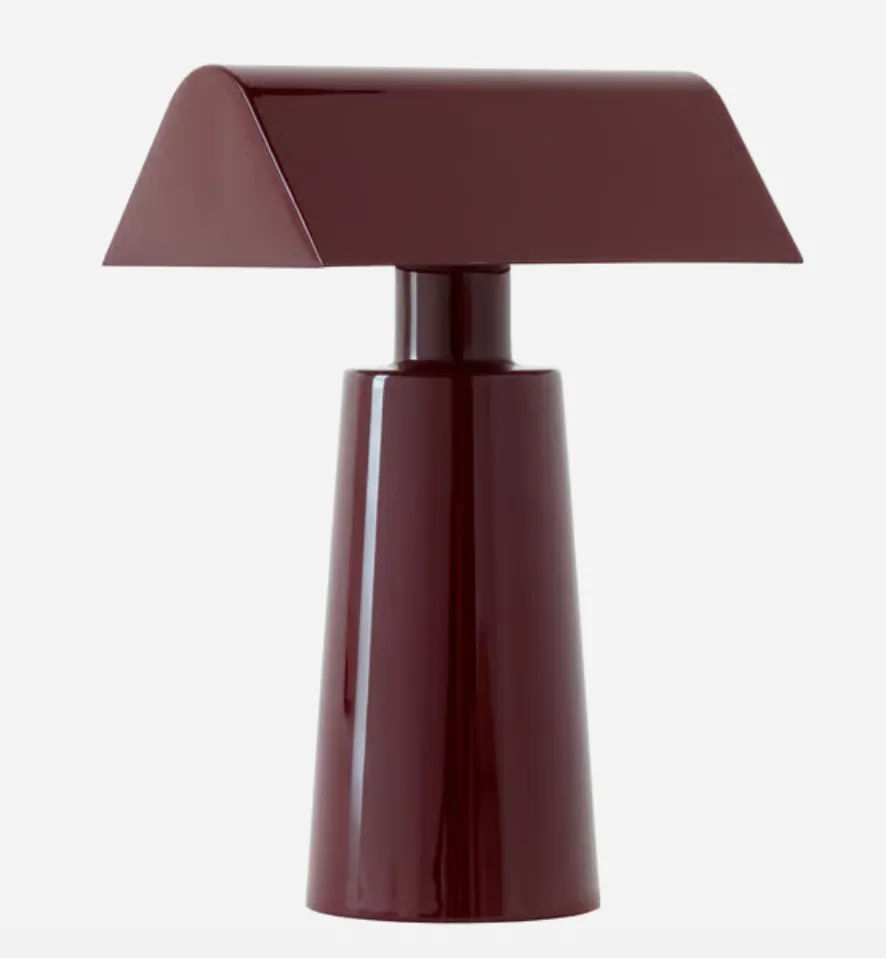 [83531001] Lampe sans fil rechargeable Caret MF1 métal rouge violet / H 22 cm