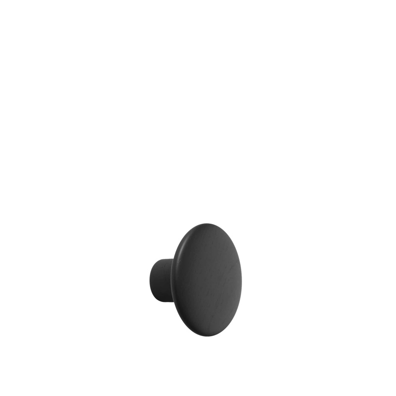 [03093] Dots wood - noir - D9 cm
