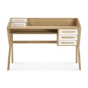 Bureau Origami – Chêne crème – 135×55×94 cm