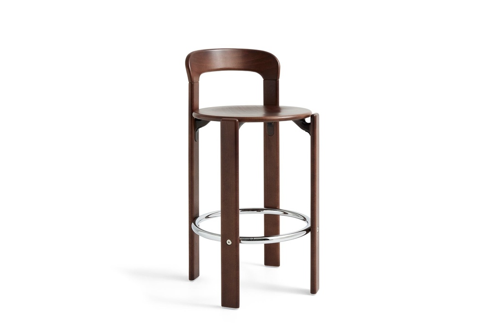 REY - Tabouret teinté Noyer - H.75cm