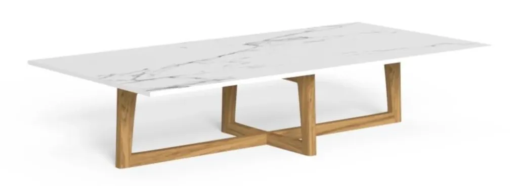 [EVETC16080] Table basse EVER 160x80 Teak/céramique (expo)