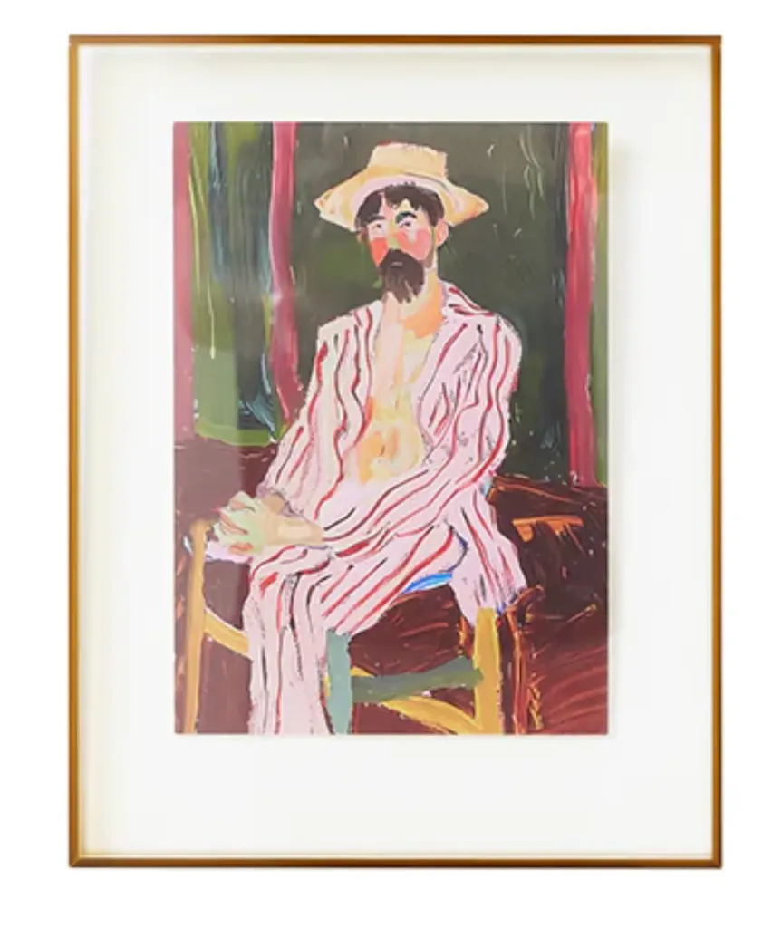 [AVX0007] Acrylic frame olive artist 29x37