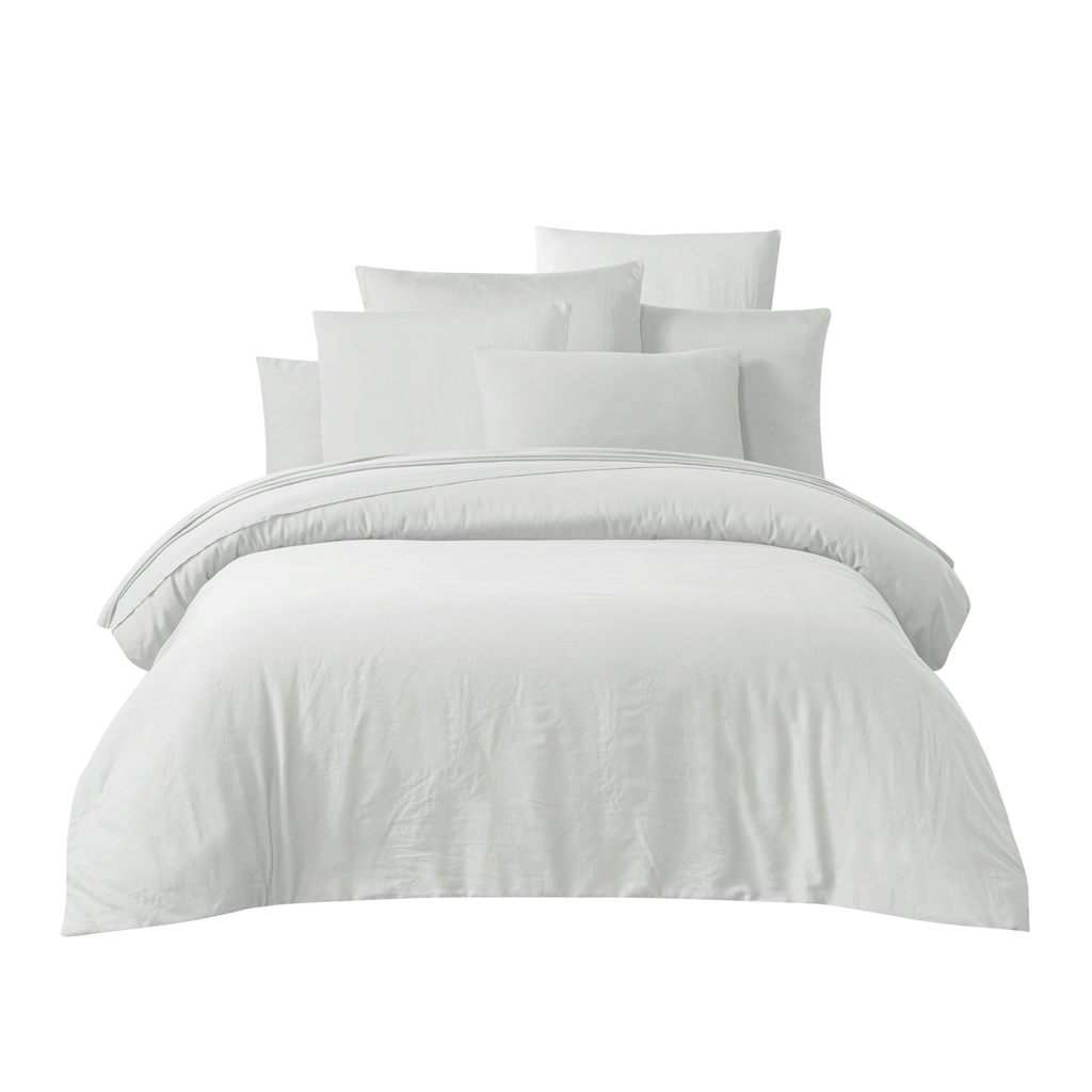 [H010_DH2_000] Linge de lit TALOA Blanc (Drap housse 140 x 200)