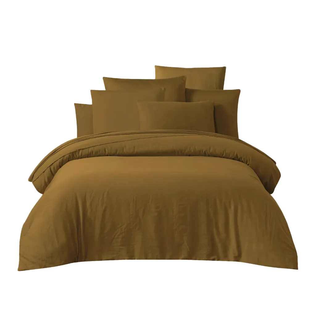 [H010_DH2_005] Linge de lit TALOA Gold (Drap housse 140 x 200)